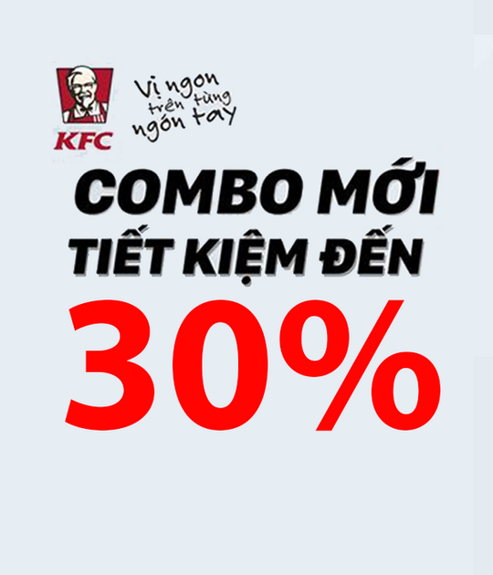 KFC combo mới chỉ 49k hoặc 89k