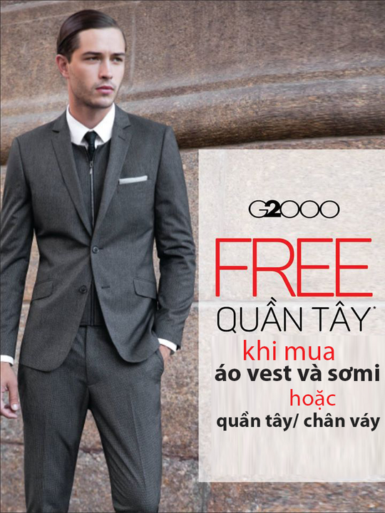 G2000 mua Áo Vest - Nhận Quần Tây/Chân Váy