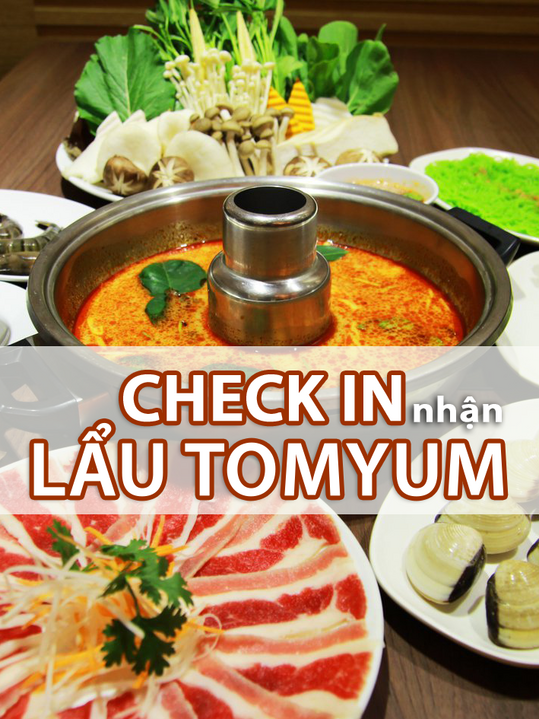 Kichi Kichi check in nhận lẩu Tomyum