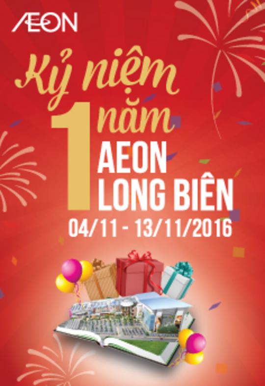 Aeon Mall nhận Voucher kỉ niệm 1 năm thành lập