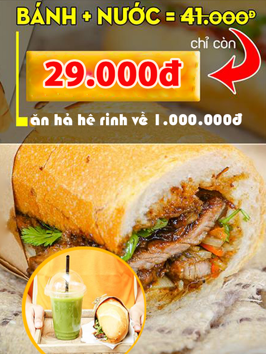 Bami King combo bánh nước chỉ 29k