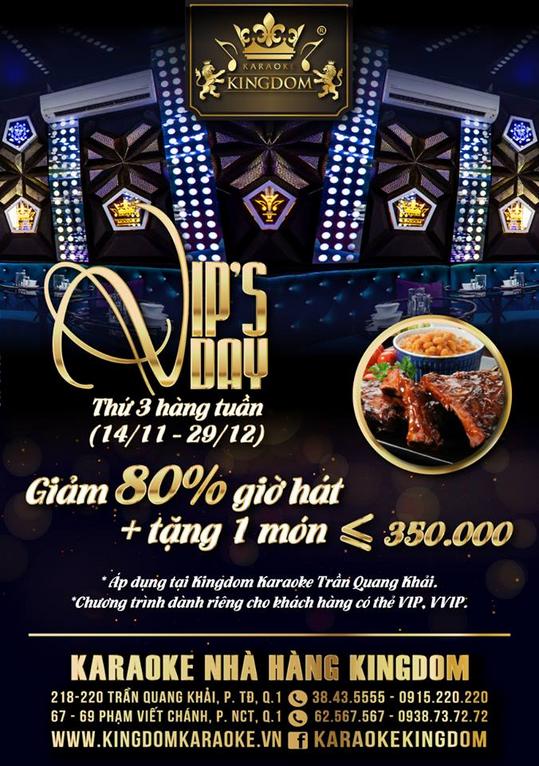 Kingdom Karaoke giảm giá 80%