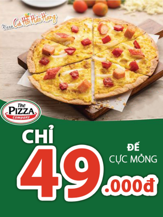 The Pizza Company pizza salmon size M chỉ 49k