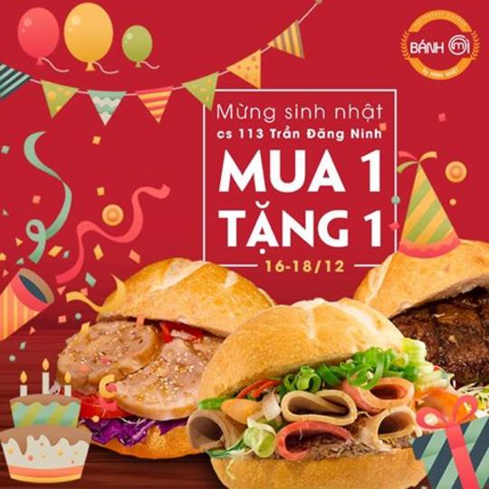 Bánh mì Minh Nhật mua 1 tặng 1 tại Trần Đăng Ninh