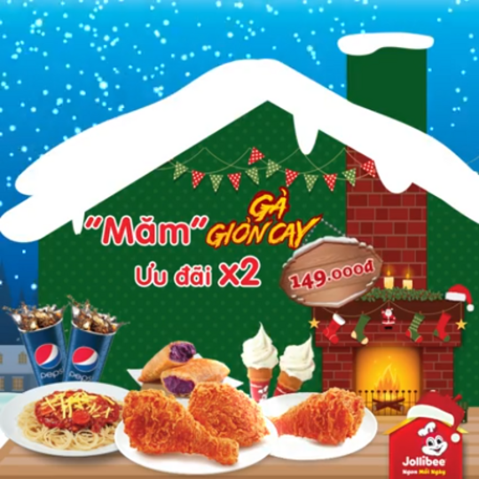 JolliBee tặng voucher miễn phí gà giòn cay