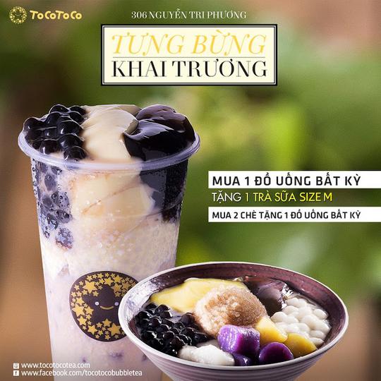 Tocotoco tưng bừng khai trương - Mua 1 tặng 1