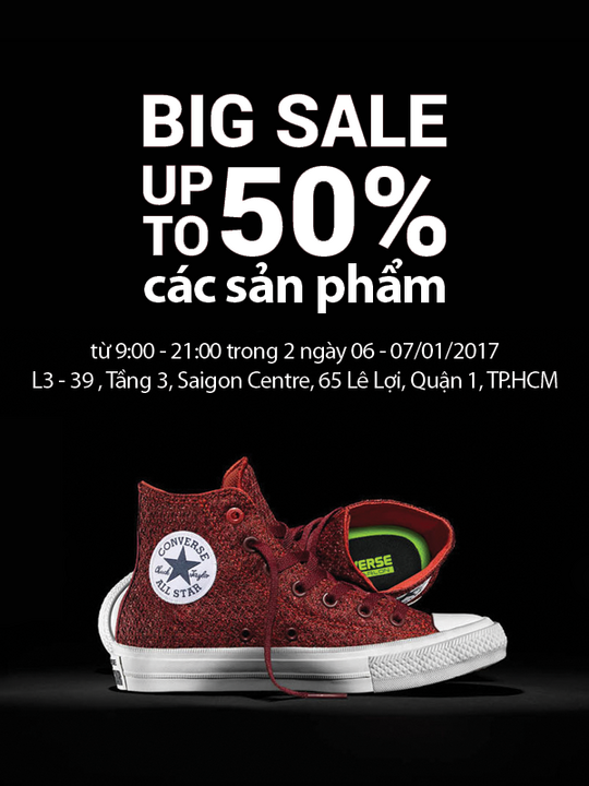 Converse sale on sale 50 quận 1