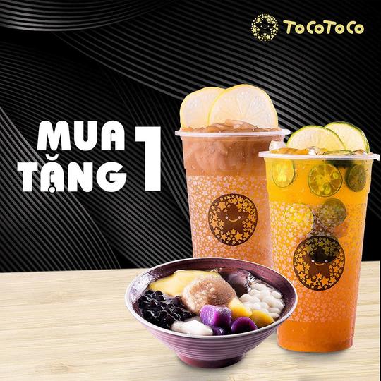 Tocotoco mua 1 chè xueshan tặng 1 ly trà