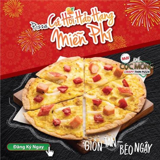 The Pizza Company tặng Pizza Cá hồi khi mua kèm nước ngọt