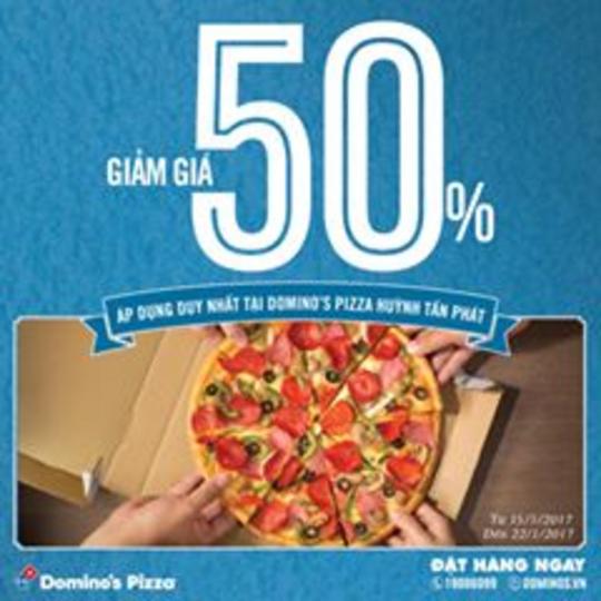 Domino giảm 50% tất cả bánh Pizza