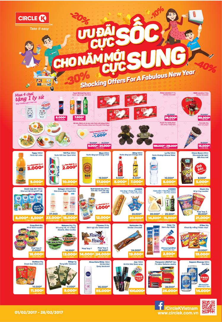 Circle K ưu đãi cực sốc tháng 2