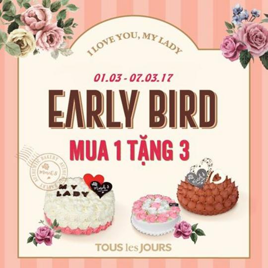 Tous Les Jours Mua 1 Banh Kem Tặng 3 Banh Kem Theo