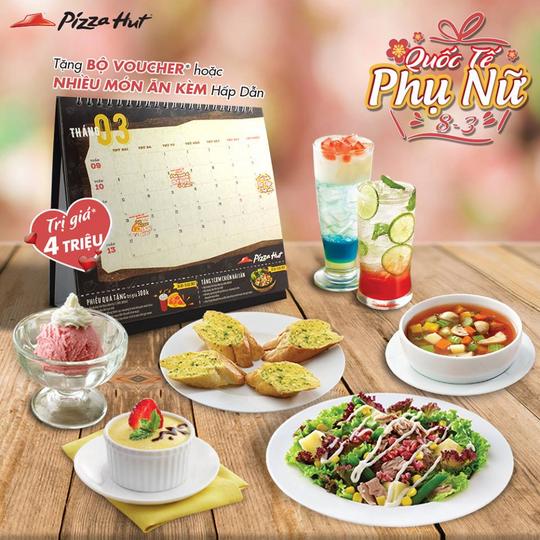 Pizza Hut tặng bộ sưu tập voucher trị giá 4tr VNĐ