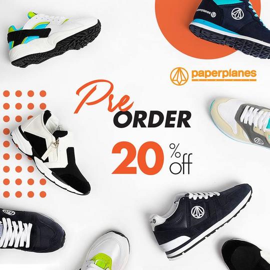 Paperplanes VietNam giảm 20% khi đặt giày
