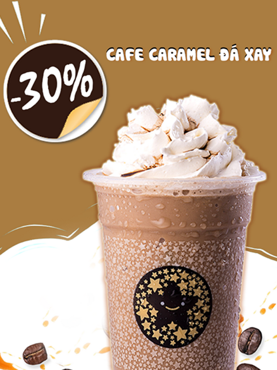 Tocotoco giảm 30% cho cafe caramel đá xay