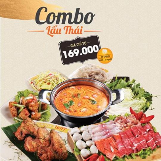 ThaiExpress combo Lẩu Thái Chỉ 169K