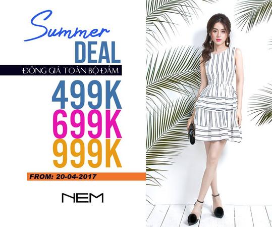 NEM Fashion đồng giá từ 499k cho đầm