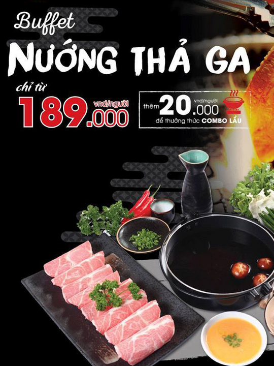 Tasaki BBQ buffet giá chỉ từ 189K