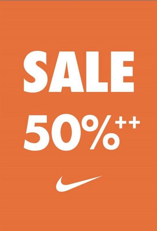 Nike giảm 50% trên toàn hệ thống