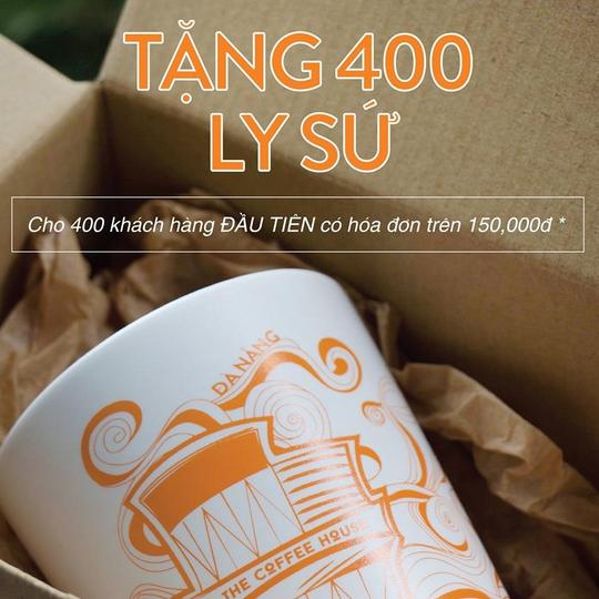 The Coffee House tặng ly sứ cho hóa đơn từ 150k