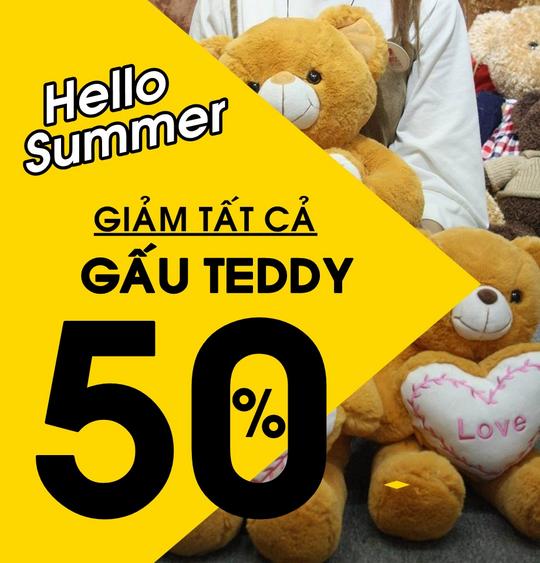 Nhóc Giftshop giảm giá sốc từ 10% - 50% tất cả GẤU TEDDY