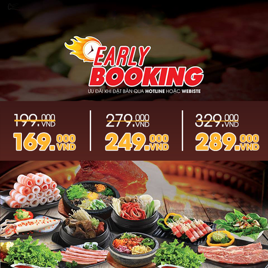 King BBQ buffet nướng giá chỉ từ 169K