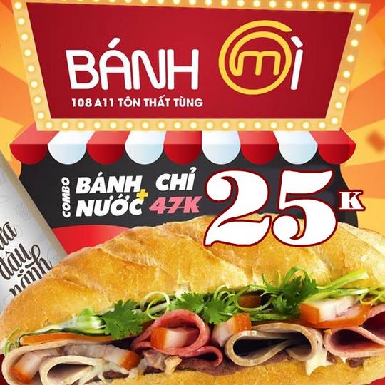 Bánh mì Minh Nhật combo bánh mỳ và nước giá chỉ 25K