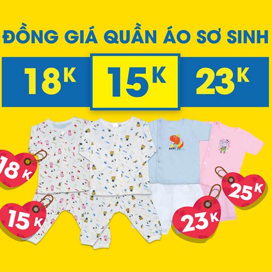 Kids Plaza đồng giá đồ sơ sinh Kiza từ 15k