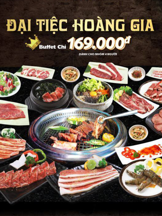 King BBQ buffet trưa giá ưu đãi chỉ 169k