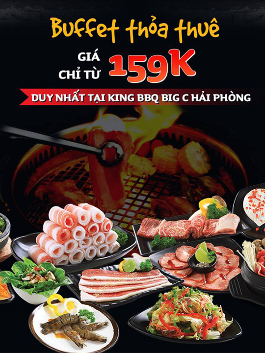 King BBQ buffet 159k tại King BBQ Hải Phòng