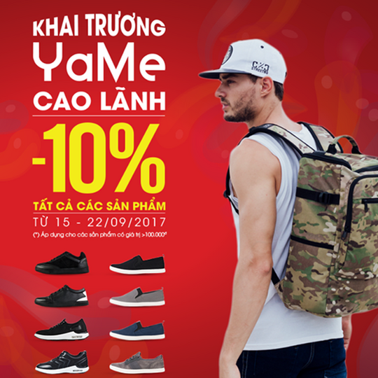 Yame giảm 10% mừng khai trương CN Cao Lãnh
