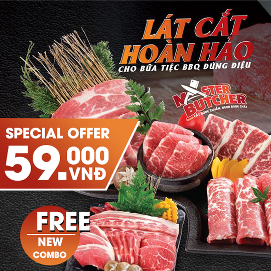 Sumo BBQ tặng Combo thịt mới cho nhóm 4 người
