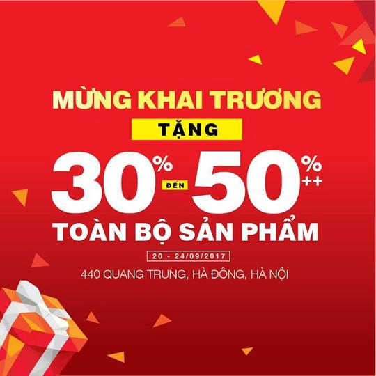 Canifa giảm 30-50% toàn bộ sản phẩm