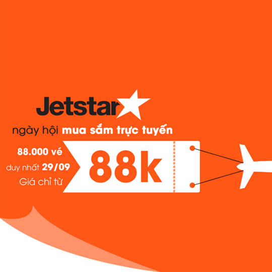 Atadi jetstar mở bán 88.000 vé giá chỉ từ 88k