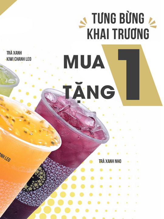 Tocotoco mua 1 tặng 1 tại Quảng Ngãi