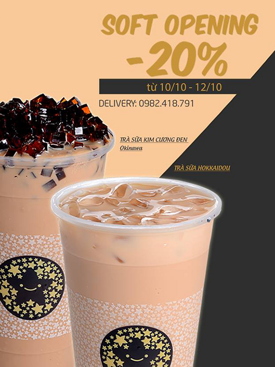 Tocotoco giảm giá 20% toàn bộ menu trà sữa