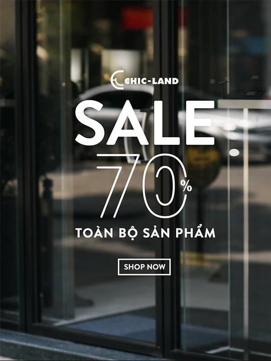 Chic Land giảm giá 70% toàn bộ sản phẩm