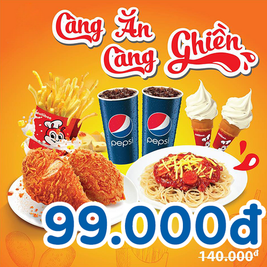 JolliBee combo 5 món chỉ 99k