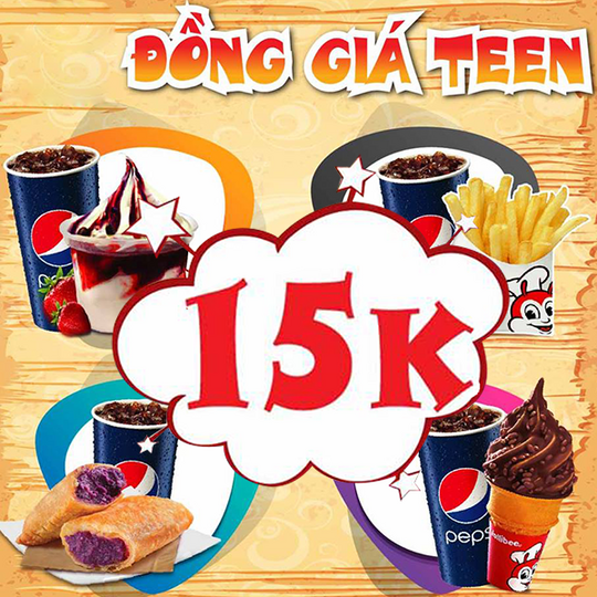 JolliBee combo kem và nước giá chỉ 15k