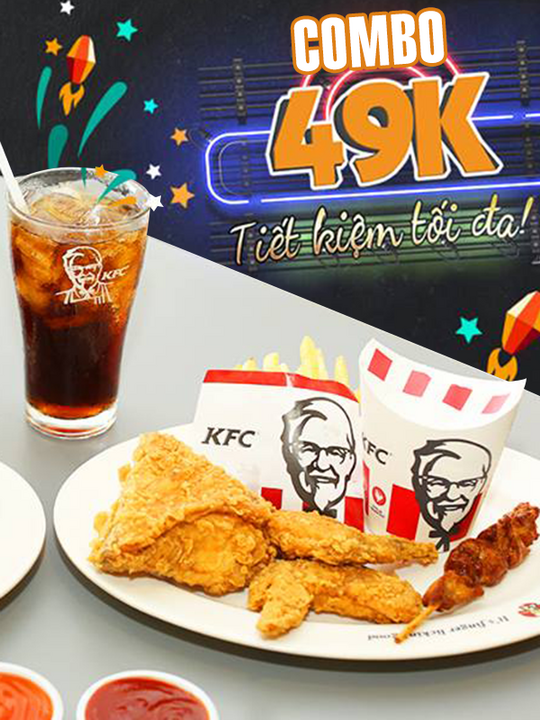 KFC ưu đãi Combo giá sốc chỉ từ 49k
