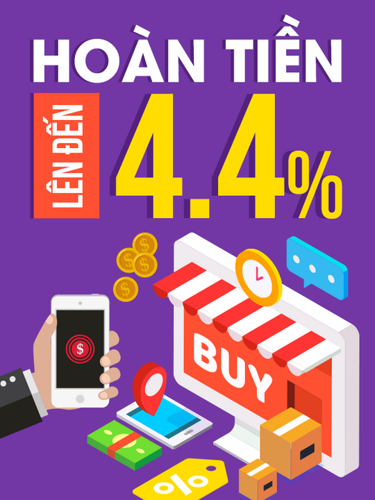 Yes24 hoàn tiền lên đến 4.4%