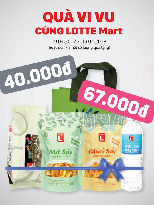 LOTTE Mart  tặng quà cho thẻ thành viên Vietravel