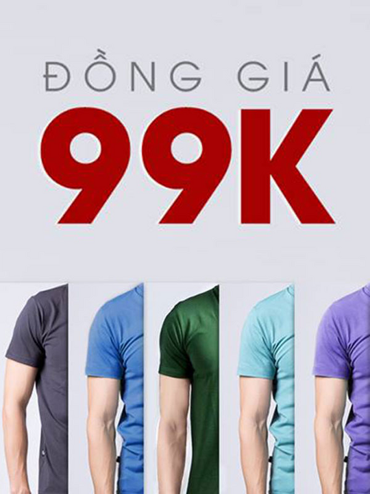 Yame áo thun đồng giá 99k