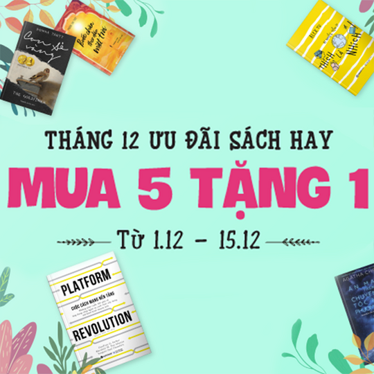 Tiki mua 5 tặng 1 cho hàng loạt sách hay