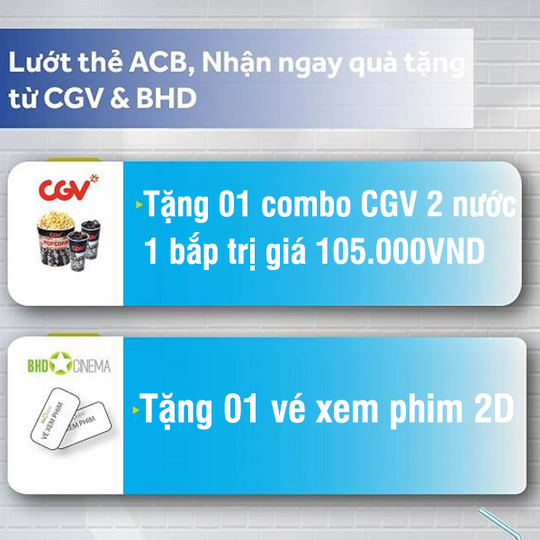 ACB ưu đãi xem phim cùng ACB