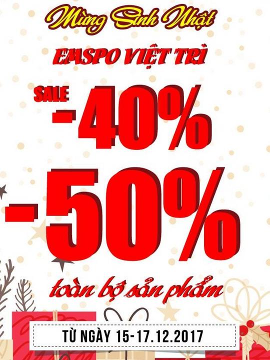 Emspo giảm đến 50% toàn bộ sản phẩm mới