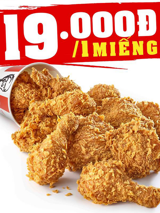 KFC gà rán chỉ 19k vào thứ 4 hàng tuần - Shopiness