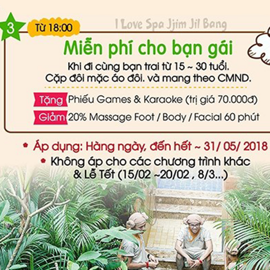 Golden Lotus Healing Spa World miễn phí vé spa cho bạn gái
