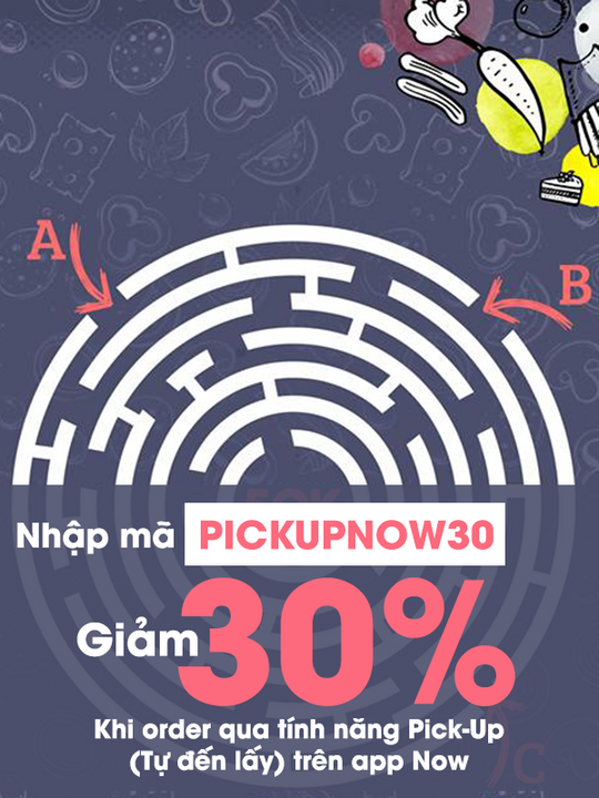 Shopee Food ưu đãi 30% khi order qua tính năng Pick-Up