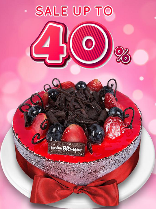 Baskin Robbins giảm đến 40% bánh kem lạnh